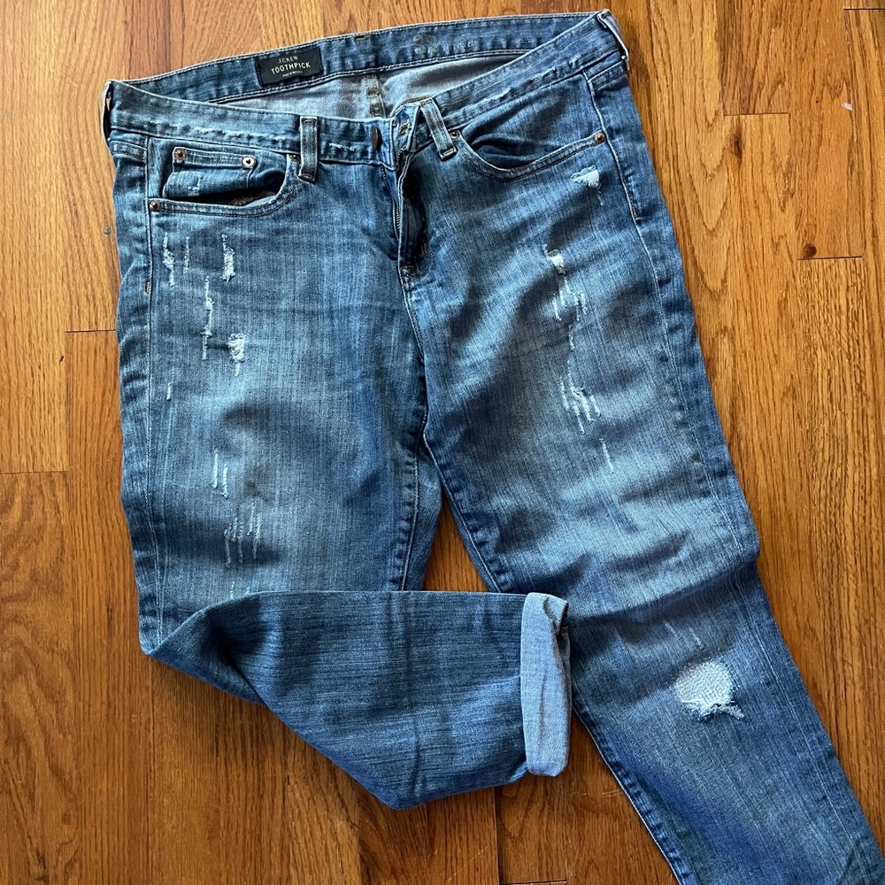 JCrew Toothpick Ankle Jeans